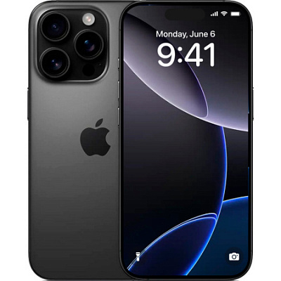 Смартфон Apple iPhone 16 Pro Max (eSIM) 1 ТБ черный титан
